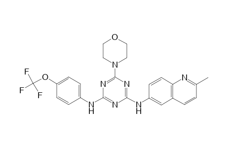 (2-methyl-6-quinolyl)-[4-morpholino-6-[4-(trifluoromethoxy)anilino]-s-triazin-2-yl]amine
