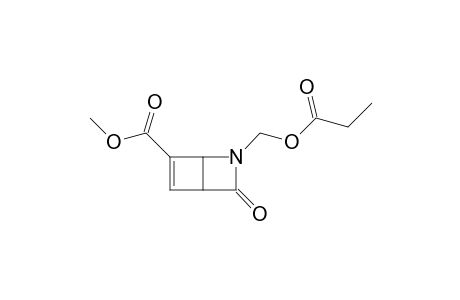 METHYL-3-OXO-2-PROPIONYLOXYMETHYL-2-AZABICYCLO-[2.2.0]-HEX-5-ENE-6-CARBOXYLATE