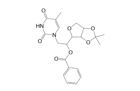 D-Glucitol, 3,6-anhydro-1-deoxy-1-(3,4-dihydro-5-methyl-2,4-dioxo-1(2H)-pyrimidin yl)-4,5-O-(1-methylethylidene)-, 2-benzoate