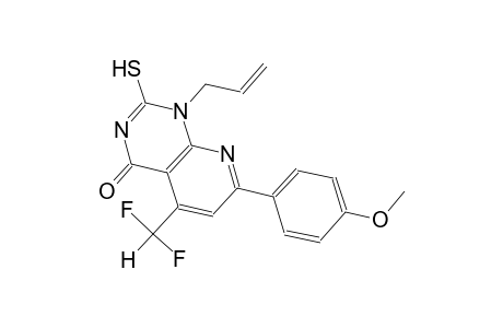 pyrido[2,3-d]pyrimidin-4(1H)-one, 5-(difluoromethyl)-2-mercapto-7-(4-methoxyphenyl)-1-(2-propenyl)-