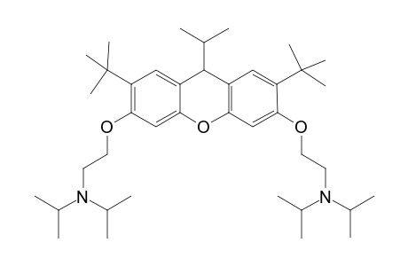2,7-Bis(N,N-diisopropylethoxy)-3,6-di-t-butyl-9-isopropyl-9H-xanthene