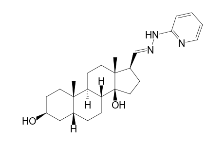 (3S,5R,8R,9S,10S,13R,14S,17S)-10,13-dimethyl-17-[(E)-(2-pyridinylhydrazinylidene)methyl]-1,2,3,4,5,6,7,8,9,11,12,15,16,17-tetradecahydrocyclopenta[a]phenanthrene-3,14-diol
