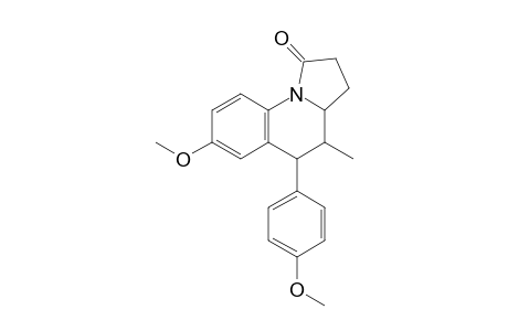 exo-1,2,3,3a,4,5-Hexahydro-7-methoxy-4-methyl-5-(4-methoxyphenyl)pyrrolo[1,2-a]quinolin-1-one