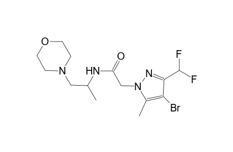 1H-pyrazole-1-acetamide, 4-bromo-3-(difluoromethyl)-5-methyl-N-[1-methyl-2-(4-morpholinyl)ethyl]-