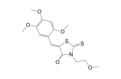 (5Z)-3-(2-methoxyethyl)-2-thioxo-5-(2,4,5-trimethoxybenzylidene)-1,3-thiazolidin-4-one