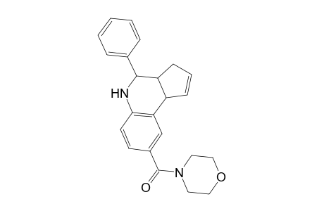 3H-Cyclopenta[c]quinoline, 3a,4,5,9b-tetrahydro-8-(4-morpholoyl)-4-phenyl-