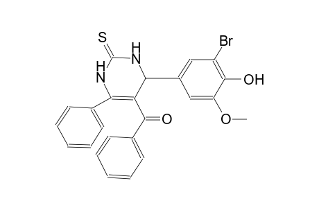 [4-(3-bromo-4-hydroxy-5-methoxyphenyl)-6-phenyl-2-thioxo-1,2,3,4-tetrahydro-5-pyrimidinyl](phenyl)methanone
