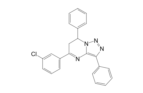 6,7-Dihydro-5-(3'-chlorophenyl)-3,7-diphenyl-(1,2,3)-triazolo[1,5-a]pyrimidine