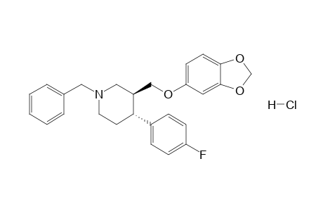 (3S,4R)-1-Benzyl-4-(4-fluorophenyl)-3-{[3,4-(methylenedioxy)phenoxy]methyl}piperidine hydrochloride