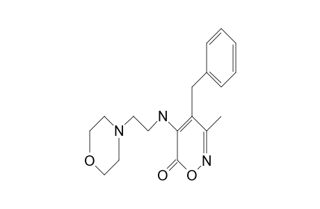 4-(benzyl)-3-methyl-5-(2-morpholinoethylamino)oxazin-6-one