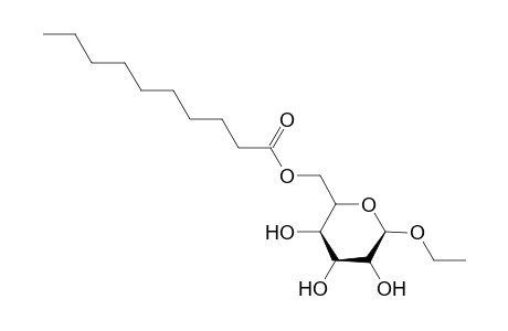 Ethyl 6-O-n-Nonoyl-.alpha,D-glucopyranoside