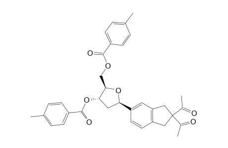 1-BETA-(2,2-DIACETYL-1,3-DIHYDRO-2H-INDEN-5-YL)-1,2-DIDEOXY-3,5-DI-O-(4-TOLUOYL)]-D-RIBOFURANOSIDE