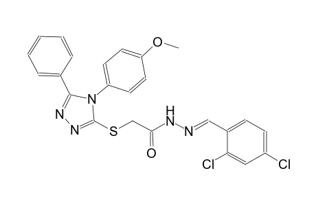 N'-[(E)-(2,4-dichlorophenyl)methylidene]-2-{[4-(4-methoxyphenyl)-5-phenyl-4H-1,2,4-triazol-3-yl]sulfanyl}acetohydrazide