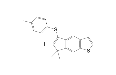 7-Iodo-8,8-dimethyl-6-(p-tolylthio)-8H-indeno[5,4-b]thiophene