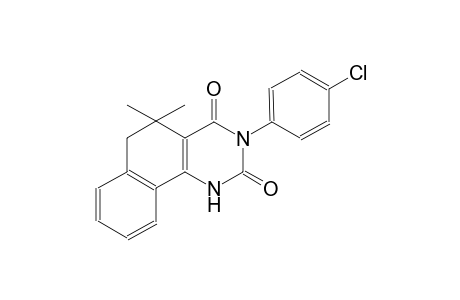 benzo[h]quinazoline-2,4(1H,3H)-dione, 3-(4-chlorophenyl)-5,6-dihydro-5,5-dimethyl-