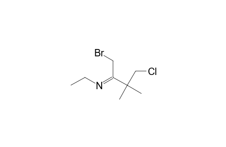 N-(1-Bromo-4-chloro-3,3-dimethyl-2-butylidene)ethylamine