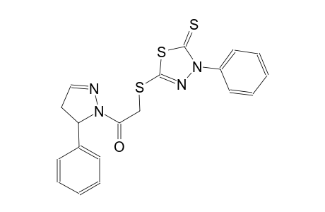 5-{[2-oxo-2-(5-phenyl-4,5-dihydro-1H-pyrazol-1-yl)ethyl]sulfanyl}-3-phenyl-1,3,4-thiadiazole-2(3H)-thione