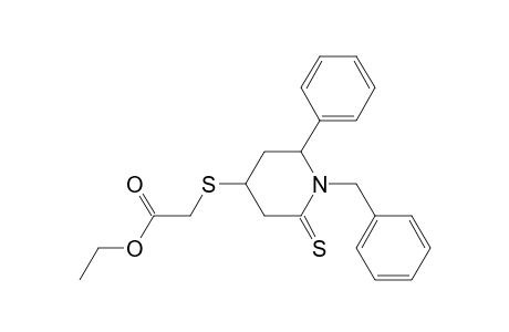 (1-Benzyl-2-phenyl-6-thioxo-piperidin-4-yl)thioacetic acid, ethyl ester