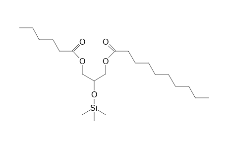 3-(hexanoyloxy)-2-((trimethylsilyl)oxy)propyl decanoate