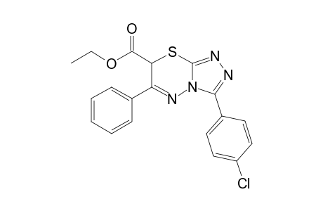 3-p-Chlorophenyl-7-ethoxycarbonyl-6-phenyl-7H-[1,2,4]triazolo[3,4-b][1,3,4]thiadiazine