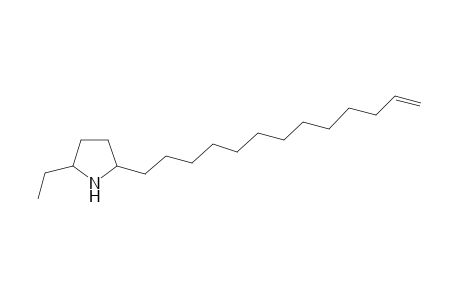 2-Ethyl-5-(12-tridecenyl)pyrrolidine