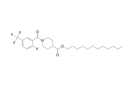 Isonipecotic acid, N-(2-fluoro-5-trifluoromethylbenzoyl)-, dodecyl ester