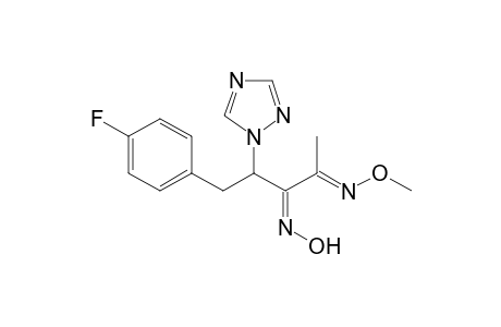 2,3-Pentanedione, 5-(4-fluorophenyl)-4-(1H-1,2,4-triazol-1-yl)-, 2-(O-methyloxime) 3-oxime