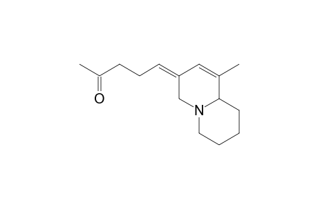 5-(1-methyl-4,6,7,8,9,9a-hexahydroquinolizin-3-ylidene)pentan-2-one