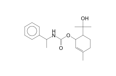 Carbamic acid, (1-phenylethyl)-, 6-(1-hydroxy-1-methylethyl)-3-methyl-2-cyclohexen-1-yl ester, [1S-[1.alpha.(S*),6.beta.]]-