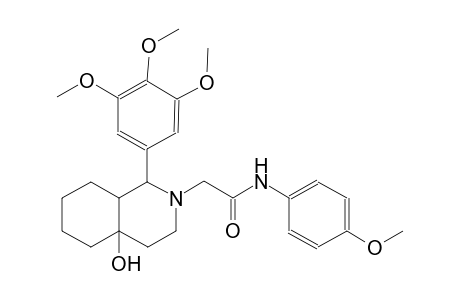 2-(4a-hydroxy-1-(3,4,5-trimethoxyphenyl)octahydro-2(1H)-isoquinolinyl)-N-(4-methoxyphenyl)acetamide
