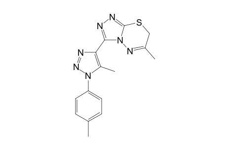 6-Methyl-3-(5-methyl-1-p-tolyl-1H-1,2,3-triazol-4-yl)-7H-[1,2,4]triazolo[3,4-b][1,3,4]thiadiazine
