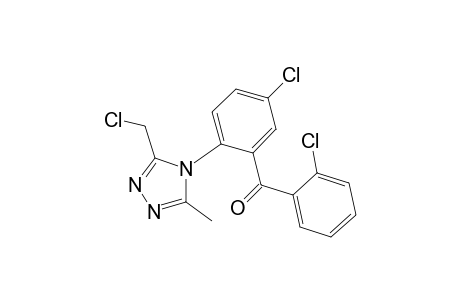 [5-chloranyl-2-[3-(chloromethyl)-5-methyl-1,2,4-triazol-4-yl]phenyl]-(2-chlorophenyl)methanone