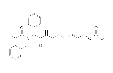 Methyl 6-[.alpha.-N-benzyl-N-ethylcarbonylamido)benzylcarboxamido]hex-2-en-1-carbonate