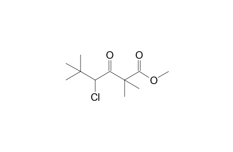 4-chloro-3-oxo-2,2,5,5-tetramethylhexanoic acid, methyl ester