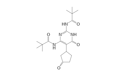 2,6-Bis(pivaloylamino)-5-(3-oxocyclopentyl)-4(3H)-pyrimidinone