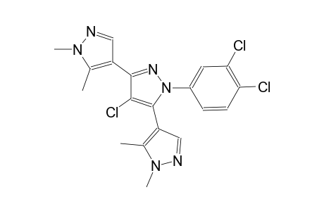 4'-chloro-1'-(3,4-dichlorophenyl)-1,1'',5,5''-tetramethyl-1H,1'H,1''H-4,3':5',4''-terpyrazole