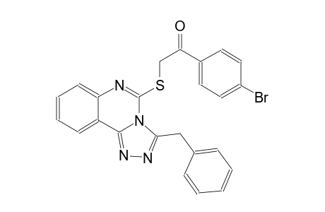 ethanone, 1-(4-bromophenyl)-2-[[3-(phenylmethyl)[1,2,4]triazolo[4,3-c]quinazolin-5-yl]thio]-