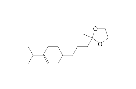1,3-Dioxolane, 2-(4,8-dimethyl-7-methylene-3-nonenyl)-2-methyl-, (Z)-
