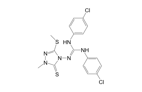 Guanidine, N,N'-bis(4-chlorophenyl)-N''-[1,5-dihydro-1-methyl-3-(methylthio)-5-thioxo-4H-1,2,4-triazol-4-yl]-