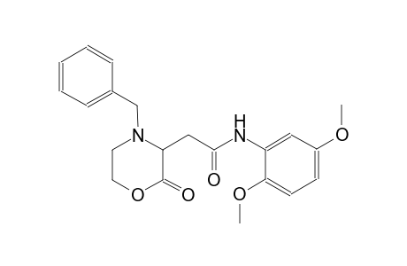3-morpholineacetamide, N-(2,5-dimethoxyphenyl)-2-oxo-4-(phenylmethyl)-
