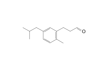 3-(5-Isobutyl-2-methylphenyl)propanal