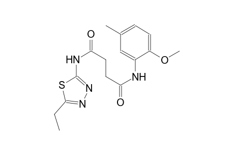 N~1~-(5-ethyl-1,3,4-thiadiazol-2-yl)-N~4~-(2-methoxy-5-methylphenyl)succinamide