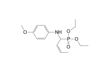 Phosphonic acid, [1-[(4-methoxyphenyl)amino]-2-butenyl]-, diethyl ester