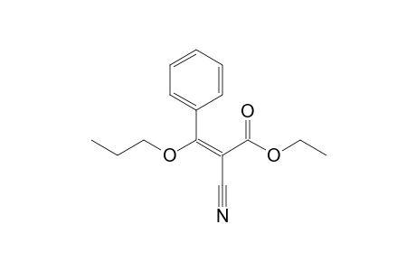 Ethyl 2-cyano-3-propoxy-3-phenylpropenoate