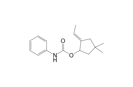 (E)-2-Ethylidene-4,4-dimethylcyclopentyl N-phenylcarbamate