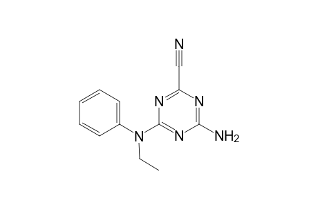 1,3,5-Triazine-2-carbonitrile, 4-amino-6-(ethylphenylamino)-