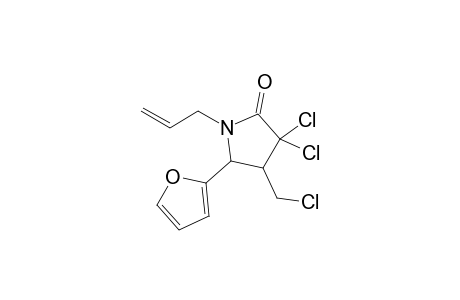 3,3-Dichloro-N-allyl-4-(chloromethyl)-5-(2'-furyl)pyrrolidin-2-one