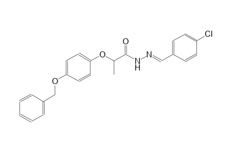 propanoic acid, 2-[4-(phenylmethoxy)phenoxy]-, 2-[(E)-(4-chlorophenyl)methylidene]hydrazide