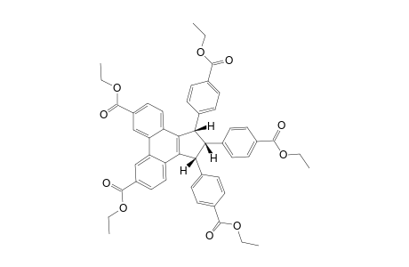 Diethyl all-cis-1,2,3-Tris(4-ethoxycarbonylphenyl)-2,3-dihydro-1H-cyclopenta[l]phenanthrene-6,9-dicarboxylate