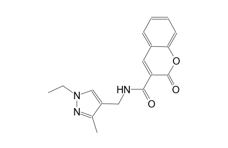 N-[(1-ethyl-3-methyl-1H-pyrazol-4-yl)methyl]-2-oxo-2H-chromene-3-carboxamide